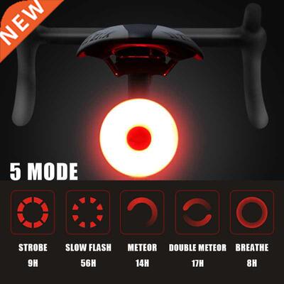 WasaFire Mini LED Bike Rear Light USB Rechargeable Bicycle T