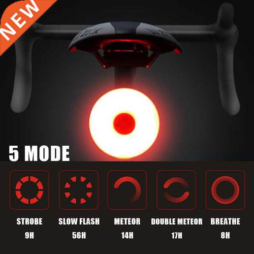 WasaFire Mini LED Bike Rear Light USB Rechargeable Bicycle T