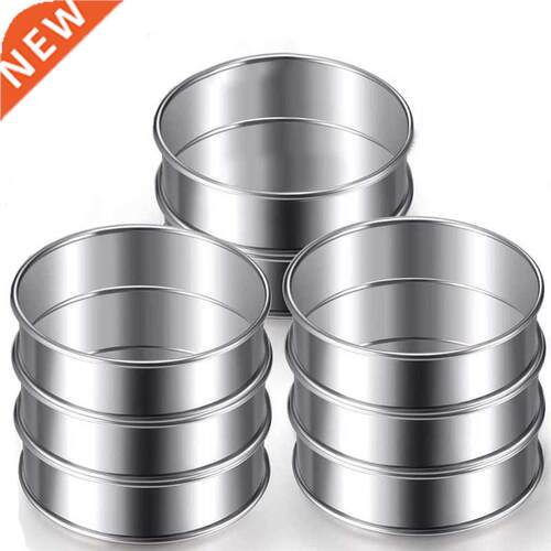4 Inch Muffin Rings Crumpet Rings, Set of 10 Stainless Steel