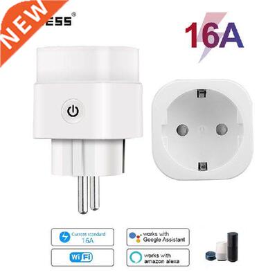 Aubess Tuya 16A EU Standard WiFi Smart Plug with Power