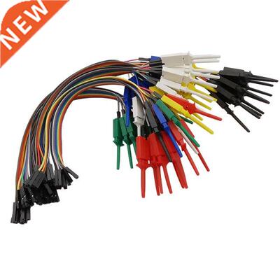 10Pcs High Efficiency Test Hook Clip Logic Analyzer Cable Gr