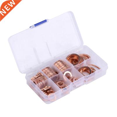 120Pcs 8 Sizes Solid Copper Washers Sump Plug Assortment Har