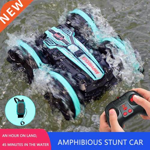 Newest High-tech Remote Control Car 2.4G Amphibious Stunt RC