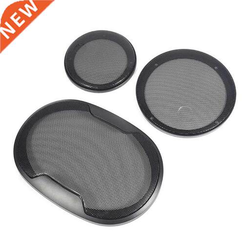 1Pair Auto Speaker Cover Car Audio Subwoofer Grille Black 4