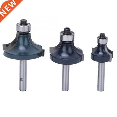 Milling Cutter 3pcs Corner Round Over Router Bit 1/4 Inch Sh
