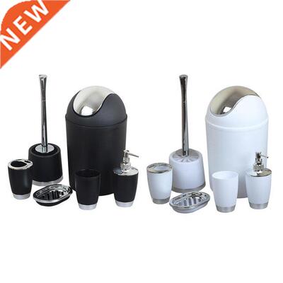 6Pcs Farmhouse Bathroom Accessories Set Lotion Dispenser Tum