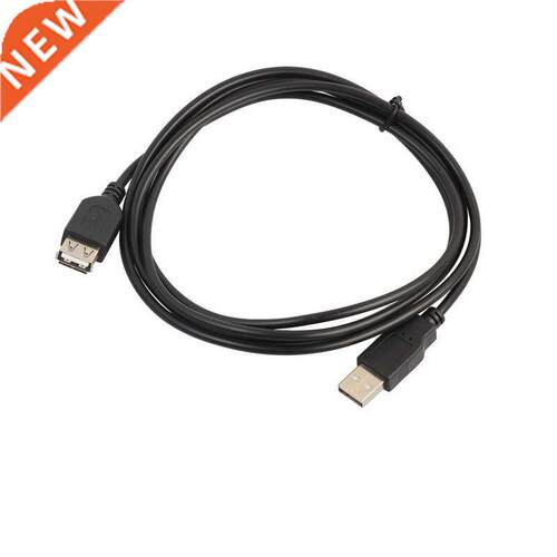 USB Male To Female Extension Cable Black Copper 0.6m1.8musb2