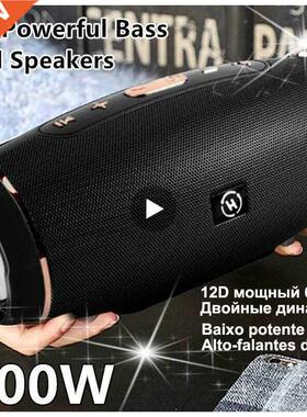 Powerful Subwoofer Portable Ro FM Wireless Caixa De Som B