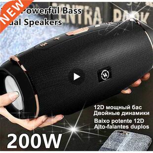 Powerful Subwoofer Portable Ro FM Wireless Caixa De Som B