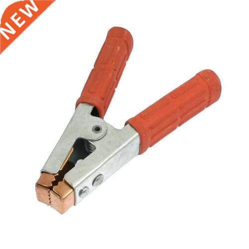 Red Silver Crocodile Clip Style Spring Loaded Welding Earth