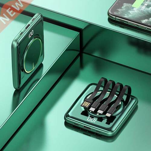 Mini Power ank 20000mAh Qi Wireless Charger Powerank uilt