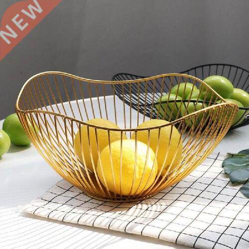Simple Modern Iron Fruit Basket Fruit Container Bowl Home