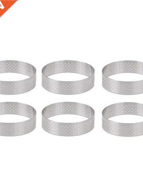 Circular Stainless Steel Porous Tart Ring Bottom Tower Pie