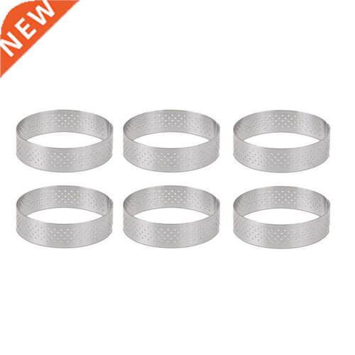 Circular Stainless Steel Porous Tart Ring Bottom Tower Pie