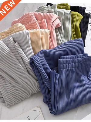 Women's Soft Comfort Ice Silk Pants Summer Basic Baggy Long