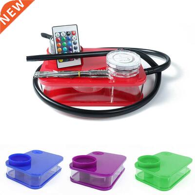 Hookah Smoking With LED Light Shisha Box Nargile Sheesha Na