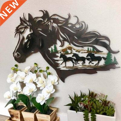 Adonis Horse Home Decor Metal Statue Decoration 3D