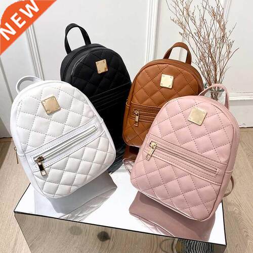 PU Leather Shoulder Mini Small Backpack Multi-Function Ladie