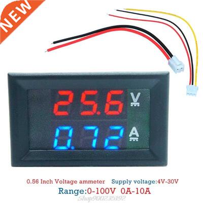 Digital Voltmeter Ammeter DC100V 10A Panel Amp Volt Voltage