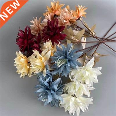 3 Heads Large Claw Chrysanthemum Artificial Silk Flowers