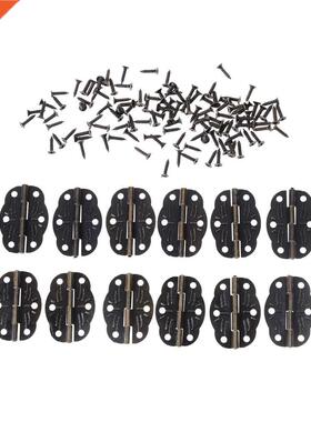 10 PCS Door Butt Hinges Alloy rotated Bronze 0mm x22mmParts