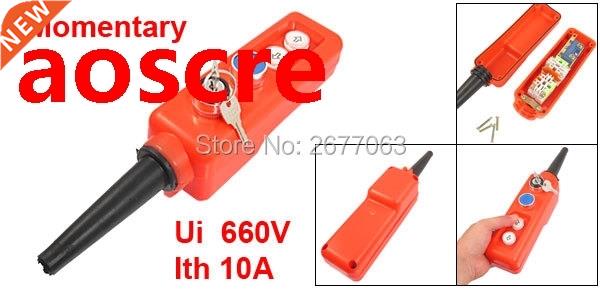 2-Position Key Selector Momentary Up Down Blue Hoist Crane P