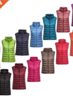 Ultra Light Slim Down Coat Women Winter Stand Collar Thin Ja