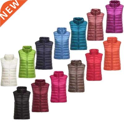 Ultra Light Slim Down Coat Women Winter Stand Collar Thin Ja