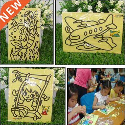 Hot 1Pc Sand Paintings Children Kids Drawing Set Sand Painti