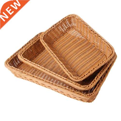 Nordic Style Home Square Artificial Rattan Harden Storage Ba