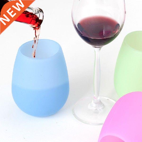 New 200-300ml 6pcs Red Wine Cup Vodka Beer Silica Gel