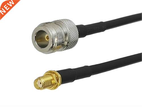1Pcs RG58 N Female Jack to SMA Female Jack Nut Bulkhead Conn