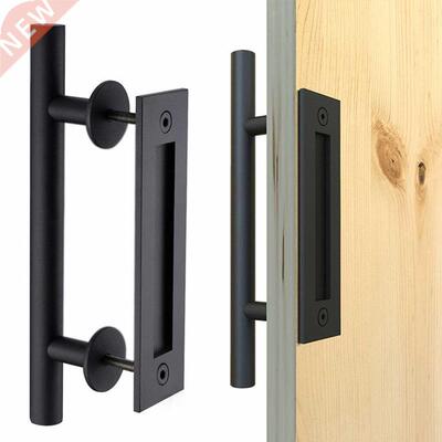 12 Barn Door Handle Pull Flush Recessed Stainless Steel Doo