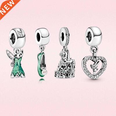 New 925 Sterling Silver Tinker Bell Princess Dangle charm Ma