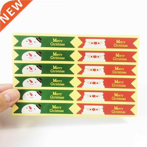 120pcs/lot Vintage Merry Christmas series Flag design DIY M
