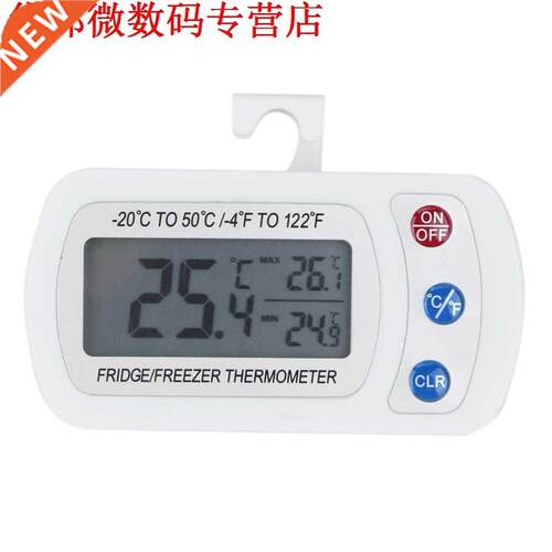 Muur Opknoping Koelkast LCD Temperatuursensor Hygrometer