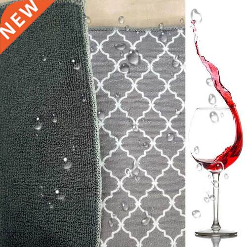 Dish Drying Mat For Kitchen Sink Drainer Microfiber Cushion