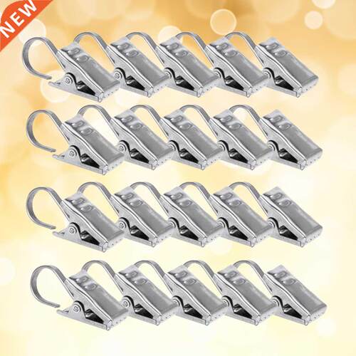 40pcs Creatve Curtan Hook Wndow Shower Curtan Clps