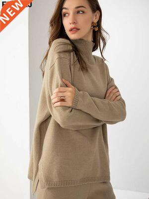 Autumn Winter basic oversize thick Sweater pullovers Women 2