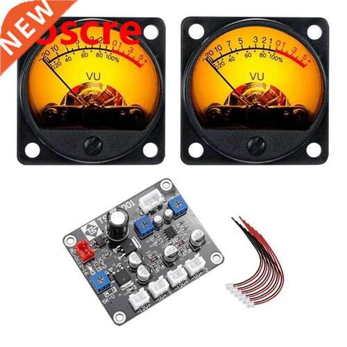 2x Panel VU Meter Warm Back Light Recording Audios Level A