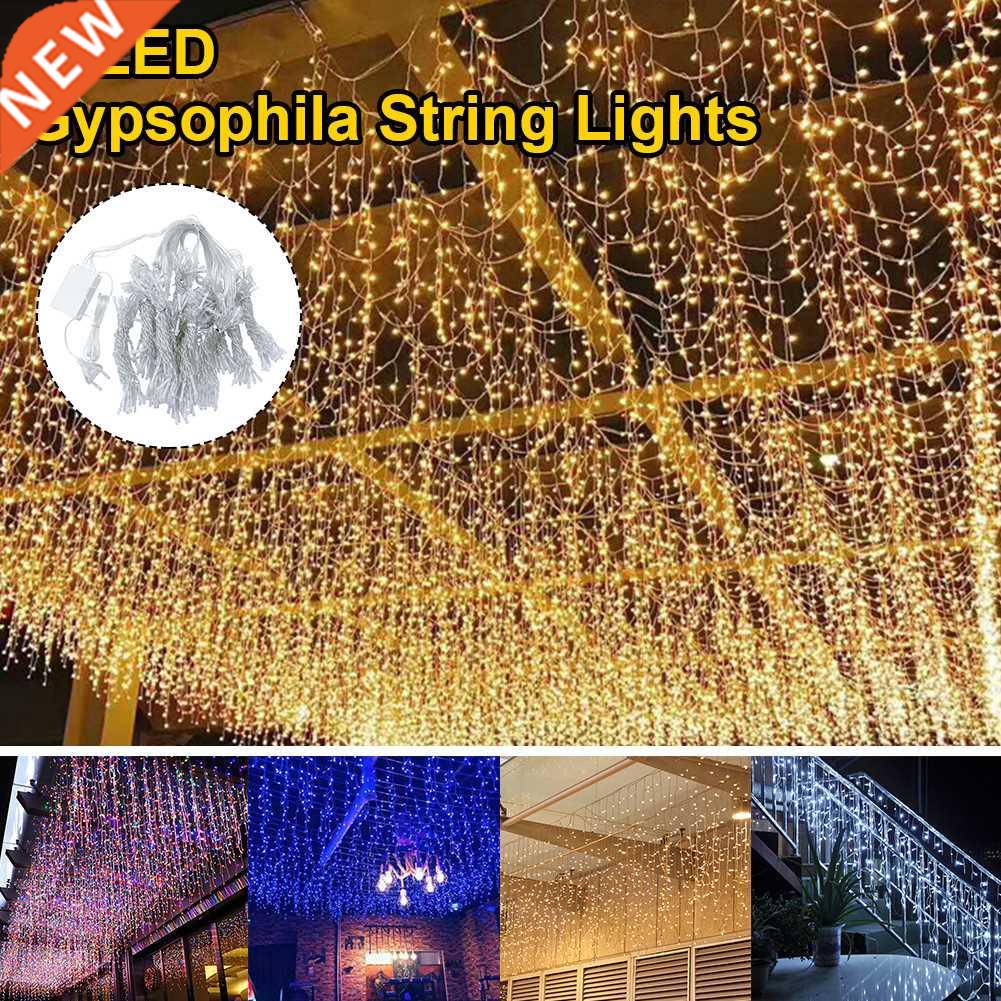 4m Christmas Light Icicle String Light 8 Modes 220V Plug In