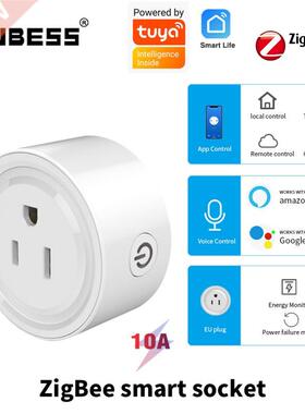 Auess Tuya 10A Smart Mini WiFi Plug Outlet Remote Control