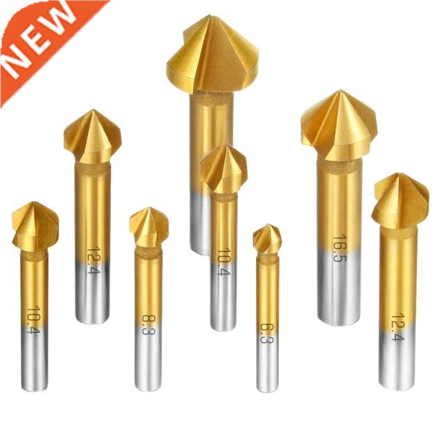 8 Pcs HSS Countersink Drill Bit Set 90 Degree Countersink Bi