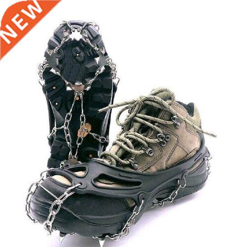 1Pair 19-Teeth Anti-slip Crampons Snow Climbing Shoe Spikes