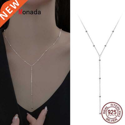La Monada Women's Necklace 925 Silver Chains Woman On Neck M