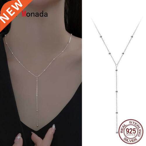 La Monada Women's Necklace 925 Silver Chains Woman On Neck M