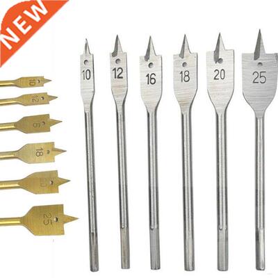 Woodworking Flat Drill Bit 6pcs/set 10mm-25mm Steel Wood Fla
