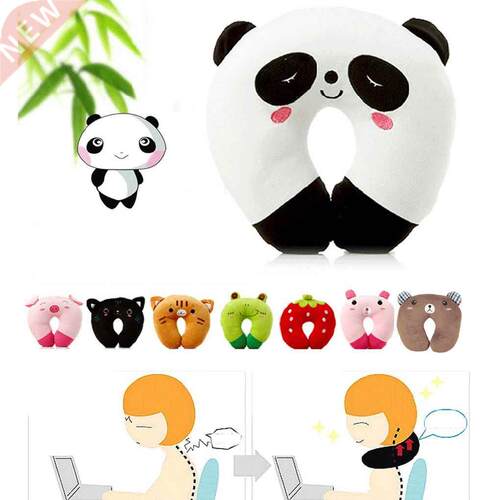 Colors Soft U-Shaped Plush Sleep Neck Protection Pillow Off