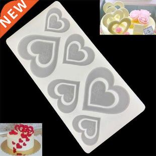 Silicone Chocolate Heart Mould Cake Rose Romantic