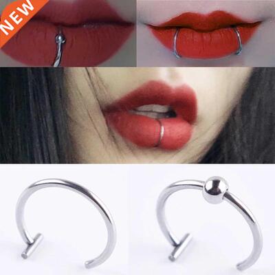 2022 rendy 8/10mm Titanium Steel Punk Clip on Fake Piercing
